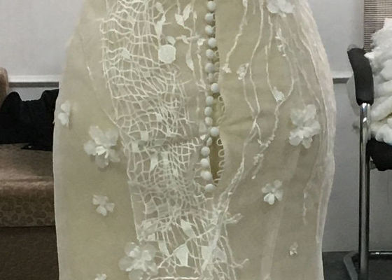 Spring And Summer Elegant Mermaid Style Wedding Dress Floor Length Embroidery